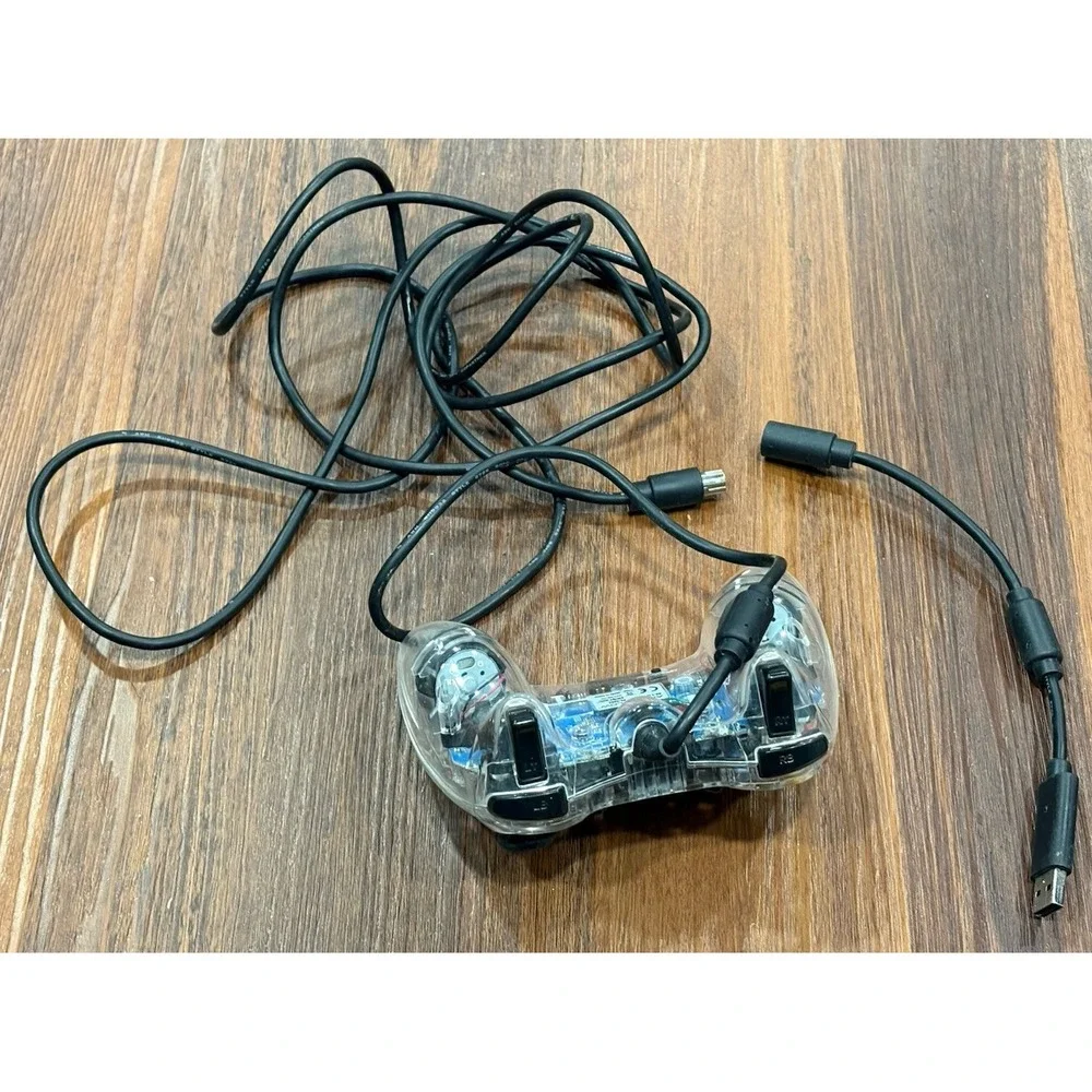 Microsoft Xbox 360 clear Afterglow PL 3702 Wired Controller